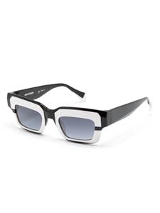 GIGI STUDIOS Contrast zonnebril met rechthoekig montuur - Zwart