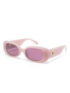 Linda Farrow Lola rectangle-frame sunglasses - Roze