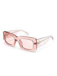 The Attico Marfa zonnebril met vierkant montuur - Roze