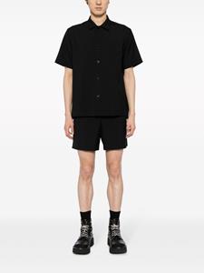 Sacai Mid waist bermuda shorts met ceintuur - Zwart