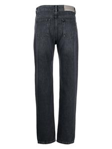 Trussardi High waist straight jeans - Zwart