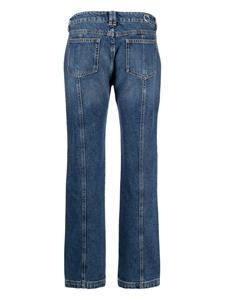 Trussardi Mid waist straight jeans - Blauw