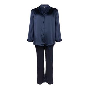 Lady Avenue Pure Silk Pyjama, Kleur: Blauw