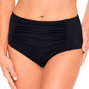 Wiki Swim Midi Shape Bikini Slip, Kleur: Zwart