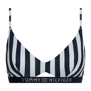 Tommy hilfiger Lingeri Bikinitop, Kleur: Zwart/wit