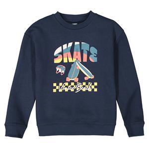 LA REDOUTE COLLECTIONS Sweater met ronde hals in molton, skate motief vooraan