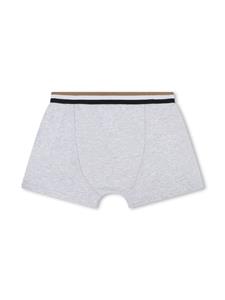 BOSS Kidswear logo-waistband boxers (pack of two) - Grijs