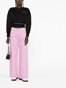 Karl Lagerfeld Jeans met wijde pijpen - Roze