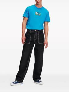 Karl Lagerfeld Jeans Jeans met contrasterend stiksel - Zwart