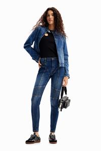 Desigual Slim fit biker jeans - BLUE