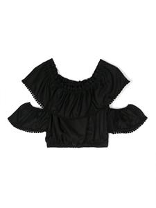 TWINSET Kids Asymmetrische blouse - Zwart