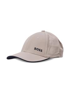 BOSS logo-print cotton cap - Beige