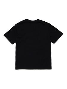 Diesel Kids Katoenen T-shirt - Zwart