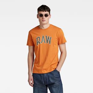 G-Star RAW Puff RAW Graphic T-Shirt - Oranje - Heren