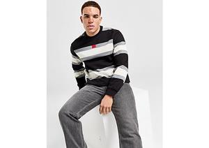 HUGO Diragol Stripe Sweatshirt - Black- Heren