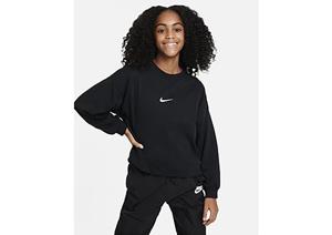 Nike Sportswear Dri-FIT sweatshirt met ronde hals voor meisjes - Black - Kind