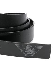 Emporio Armani reversible leather belt - Zwart