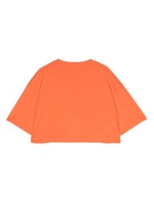 Marni Kids T-shirt verfraaid met kralen - Oranje