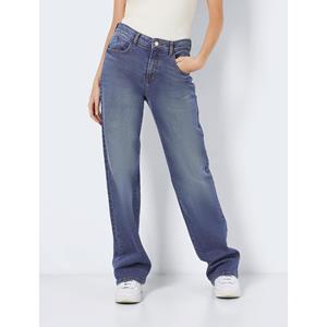 Noisy may Boyfriend-Jeans Weite Jeans Straight Fit NMYOLANDA 6056 in Blau