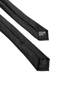 Emporio Armani pointed-tip silk tie - Zwart