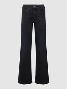 CAMBIO Wide leg jeans met strookzakken, model 'TESS'