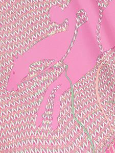 Longchamp Braiding zijden sjaal - Roze