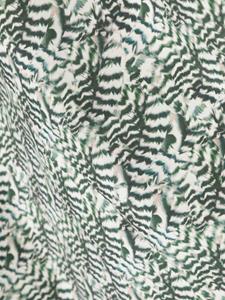 ISABEL MARANT Zijden sjaal met abstracte print - Groen