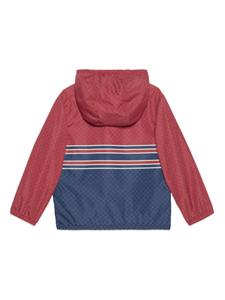Gucci Kids Interlocking G-print hooded jacket - Rood