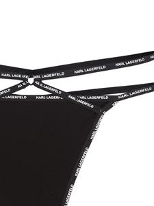 Karl Lagerfeld Slip met logoband - Zwart