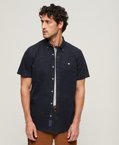 Superdry Mannen Merchant Store - Overhemd met Korte Mouwen Blauw
