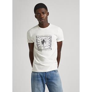 Pepe jeans T-shirt slim met korte mouwen en logo