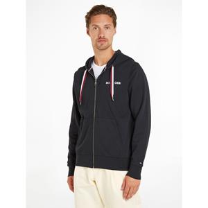 Tommy hilfiger Zip-up hoodie global, contrasterende stroken