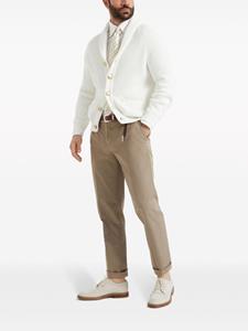Brunello Cucinelli cotton-blend trousers - Beige