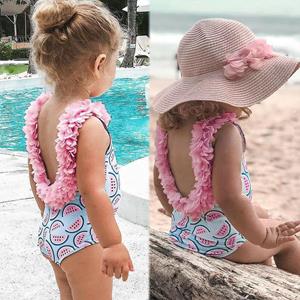 Brisand Peuter Baby Kids Meisjes Floral Badmode Badpak Strand Romper Kleding