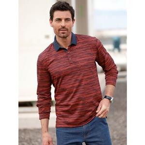 Marco Donati Shirt met lange mouwen Poloshirt (1-delig)