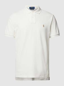Polo Ralph Lauren Custom-Slim-Fit Poloshirt aus Piqué - Deckwash White - S