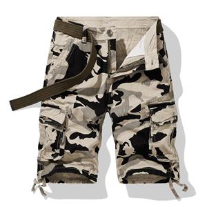 Phoca largha Nieuwe zomer heren shorts outdoor losse multi-pocket sport camouflage overalls shorts rechte vijfpunts broek