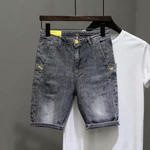 Custer Men Clothes Mall Hoge kwaliteit heren jeans shorts Koreaanse stijl trendy casual elastische capri broek heren zomerkleding tieners middenpotlood