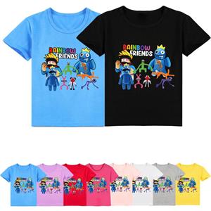 Colour Time Kinderen Nieuwe collectie Mode 3D-geprint Rainbow Friends T-shirt met korte mouwen voor kinderen