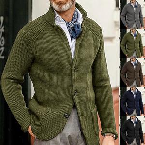 Master key Autumn And Winter Men's Fashion Loose Cardigan Warm Lapel Hooded Jacket Sweater