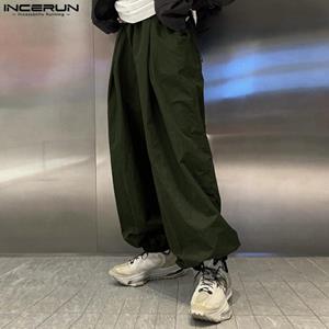 INCERUN maxi-broek met elastische taille en lente