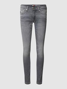 Tommy Jeans Jeans met ritssluiting, labelpatch en denimlook