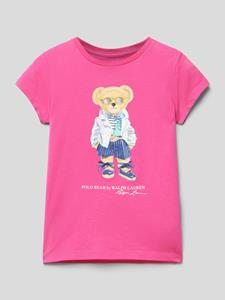 Polo Ralph Lauren Kids T-shirt met motiefprint, model 'BEARCN'