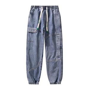 Samgo Mens Clothing Grote maat jeans heren herfst en winter 2023 losse plus dikke grote maten trendy tooling herenbroek YBG97