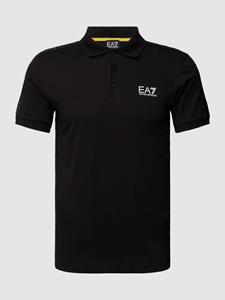 EA7 Emporio Armani Regular fit poloshirt met labelprint