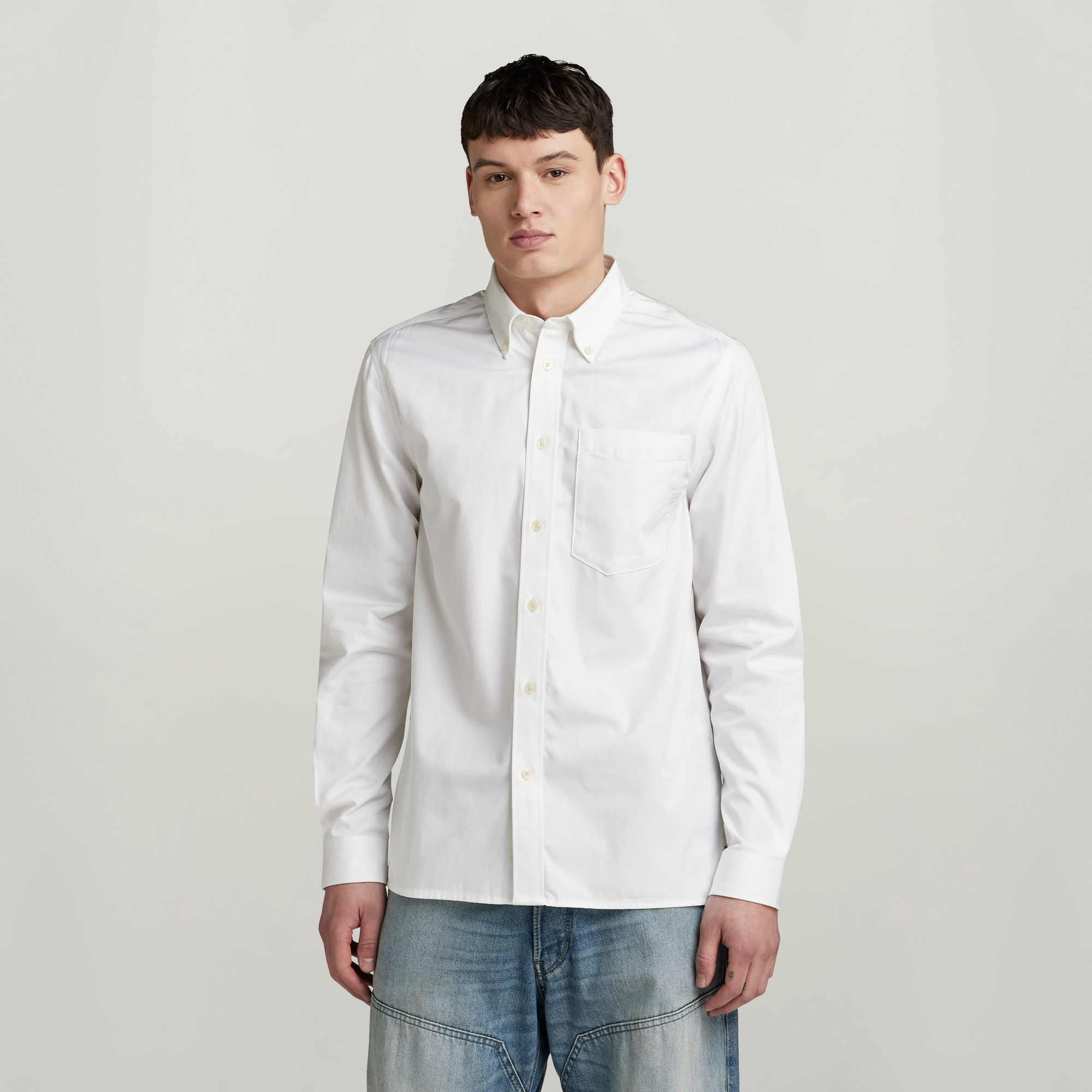 G-Star RAW One Pocket Regular Shirt - Wit - Heren