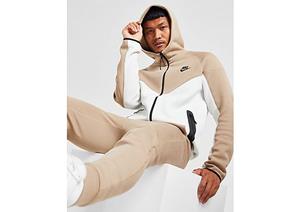 Nike Sportswear Tech Fleece Windrunner Hoodie met rits voor heren - Summit White/Khaki/Black- Heren