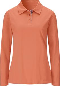 Your Look... for less! Dames Poloshirt met lange mouwen papaya Größe