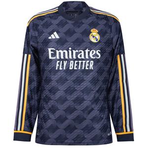 Adidas Real Madrid 23/24 Authentiek Uitshirt met Lange Mouwen
