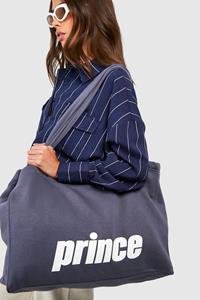 Boohoo Prince Oversized Tote Shopper Bag, Navy